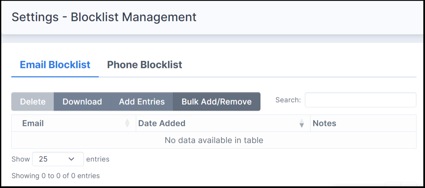 Getting Started Email Blocklist and Unsubscribes